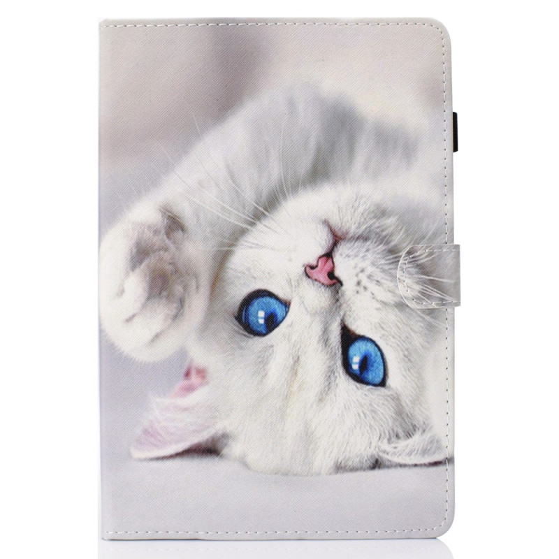Funda Kindle 11(2022) Gato blanco con ojos azules