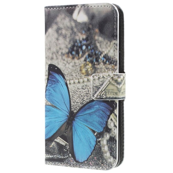 Funda de mariposa azul para el Samsung Galaxy S9