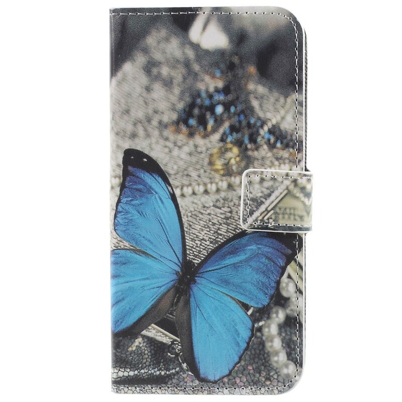 Funda de mariposa azul para el Samsung Galaxy S9