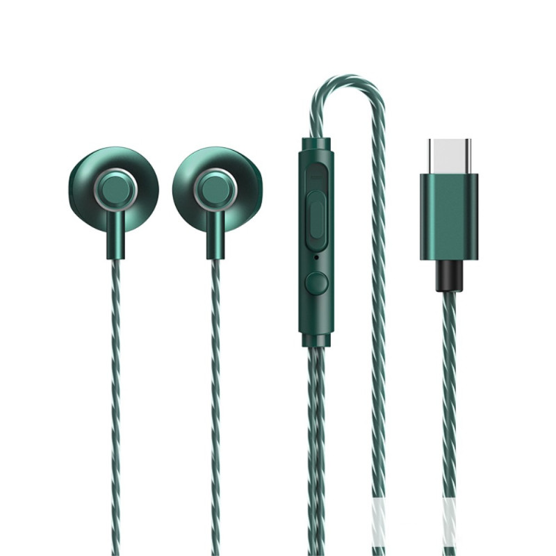 Auriculares con cable y micrófono de tipo C