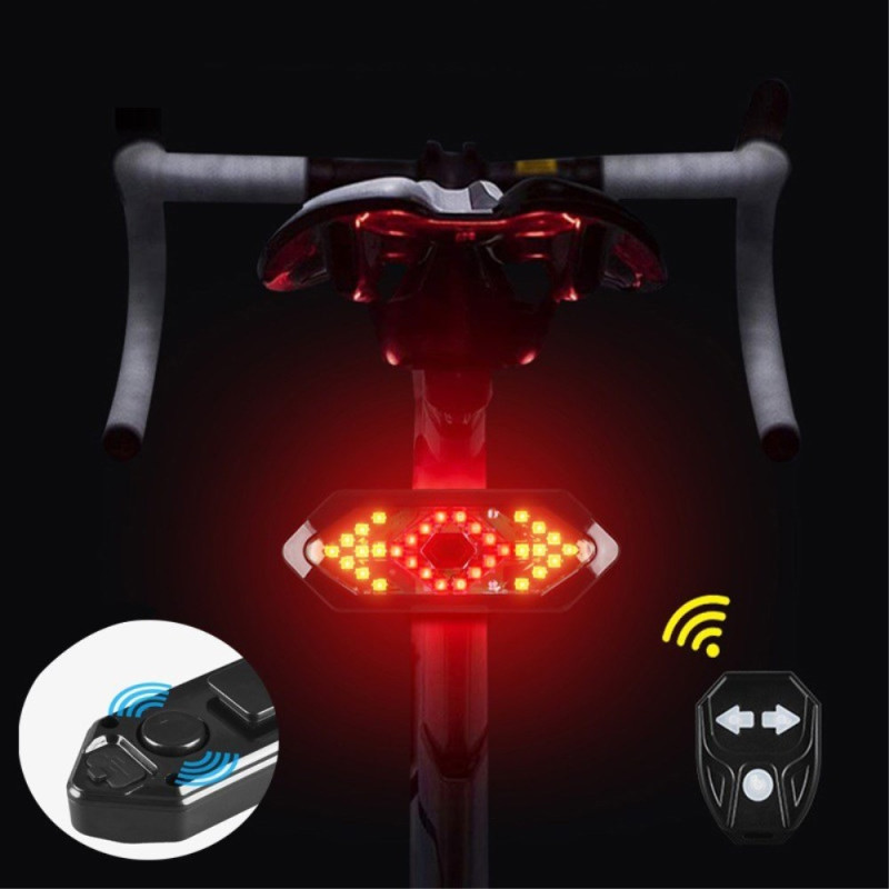 Luz de señalización para bicicletas con mando a distancia y altavoz