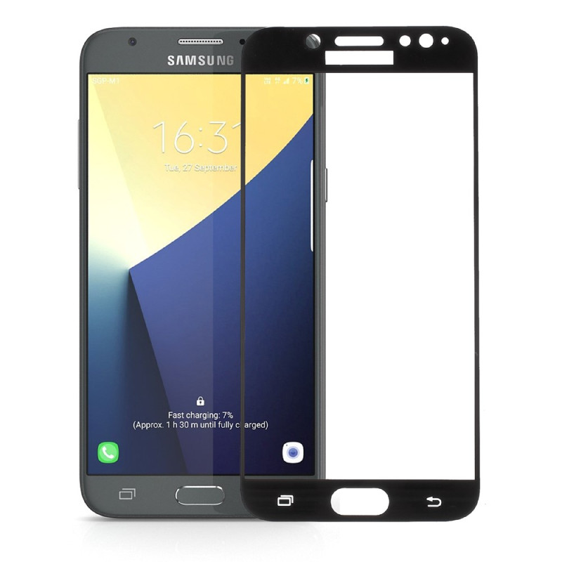 Protector de cristal templado
 contorno negro Samsung Galaxy J7 (2017)