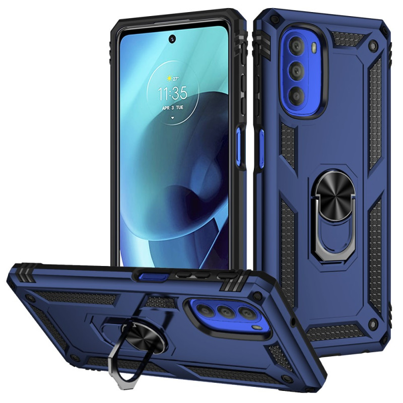 Funda magnética con anillo para Moto G51 5G