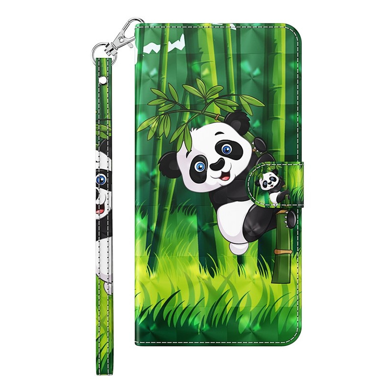 Funda para Moto G14 Panda Bamboo con colgante
