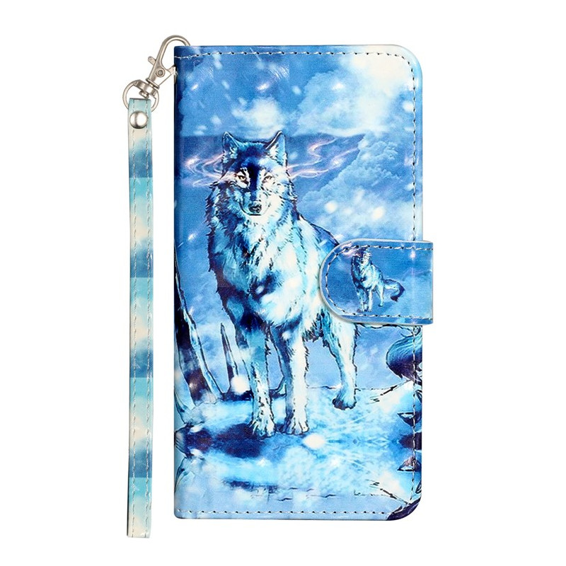 Funda de moto G14 Snow Wolf Strap