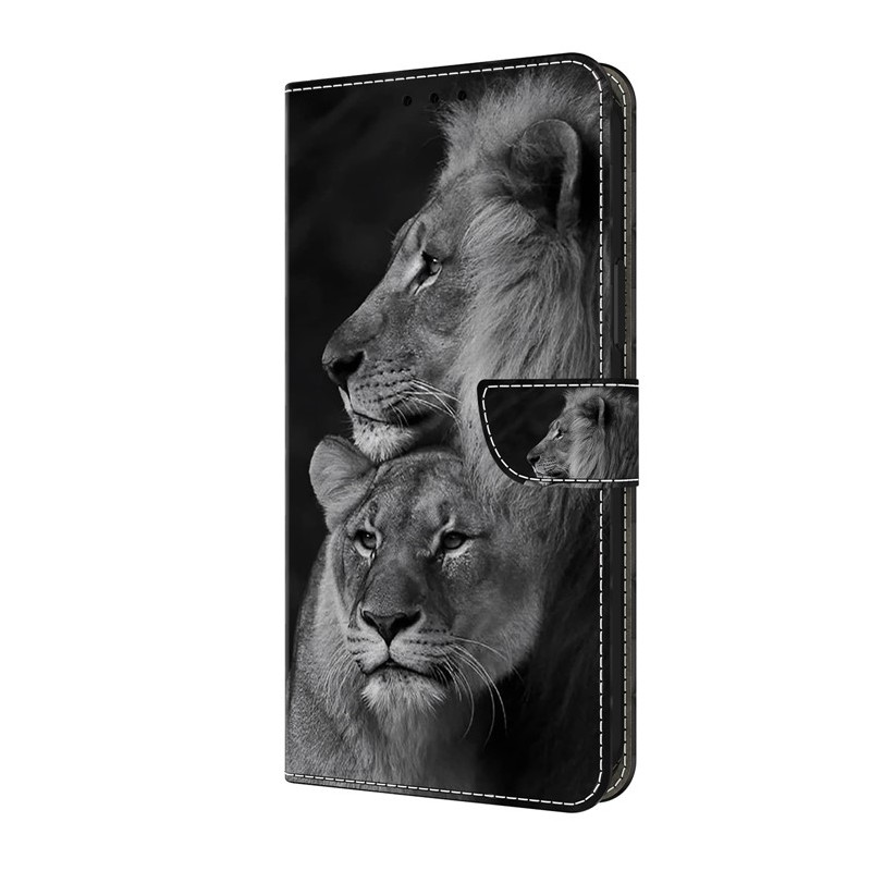 Funda Moto G14 Pareja de Leones