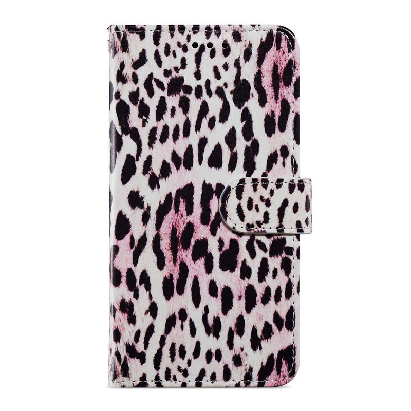 Funda de piel de leopardo para Moto G14