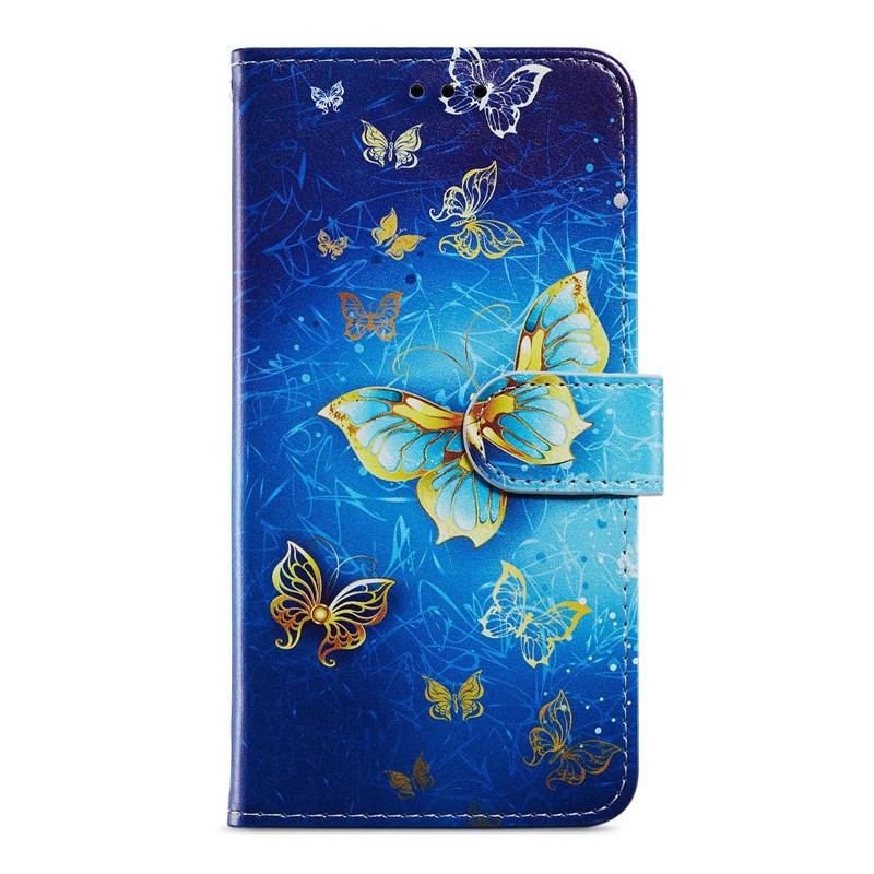 Funda Moto G14 Diseño Mariposa Oro