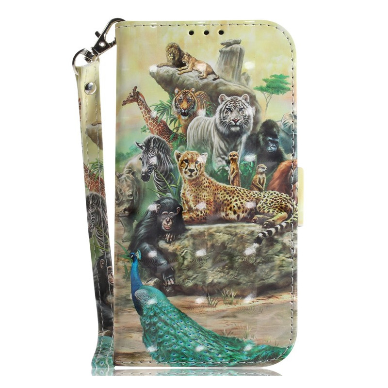 Funda con colgante
 para el Moto G14 Safari Animal