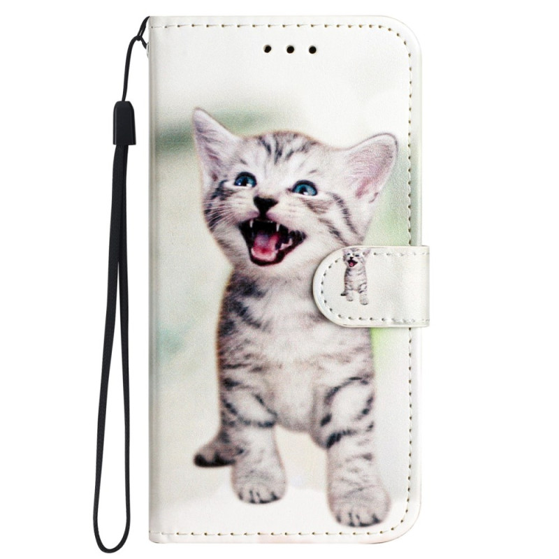 Funda con colgante
 para Samsung Galaxy S24 5G Funny Kitten