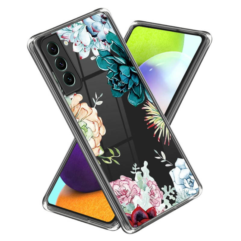 Funda Samsung Galaxy S24 5G Floral Transparente
