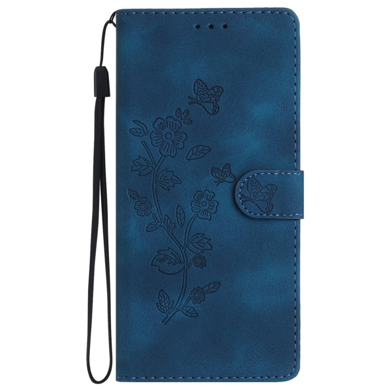 Funda Samsung Galaxy S24 5G Discreta Diseño Floral con Colgante
