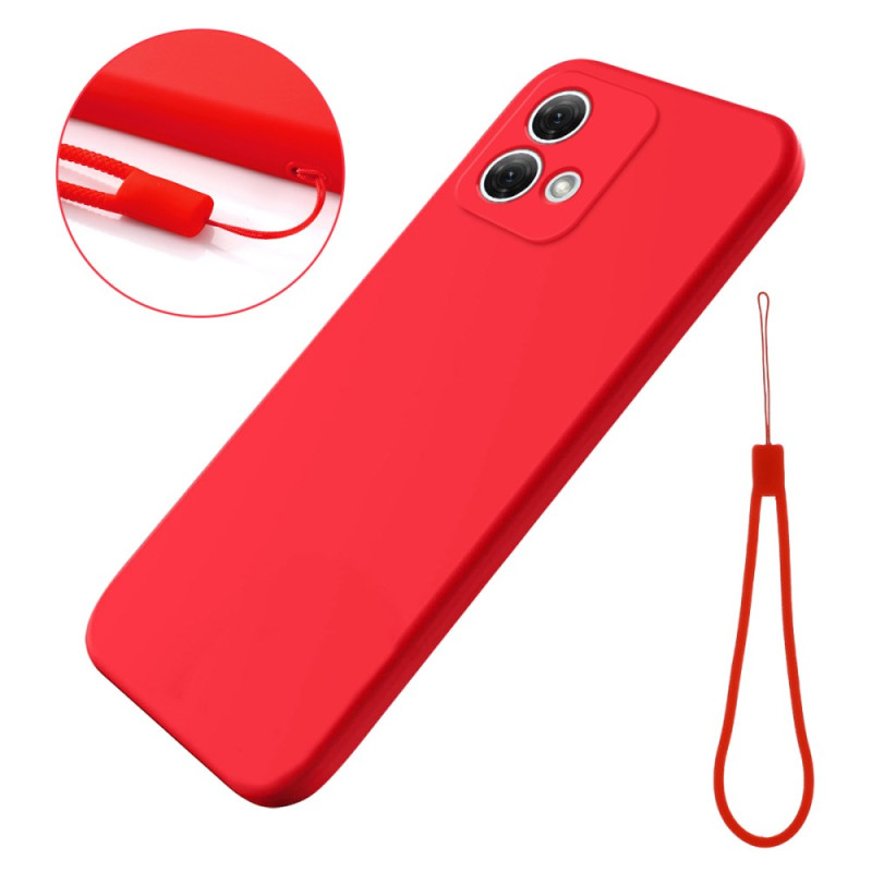 Funda con colgante
 de silicona para Moto G84 5G Liquid