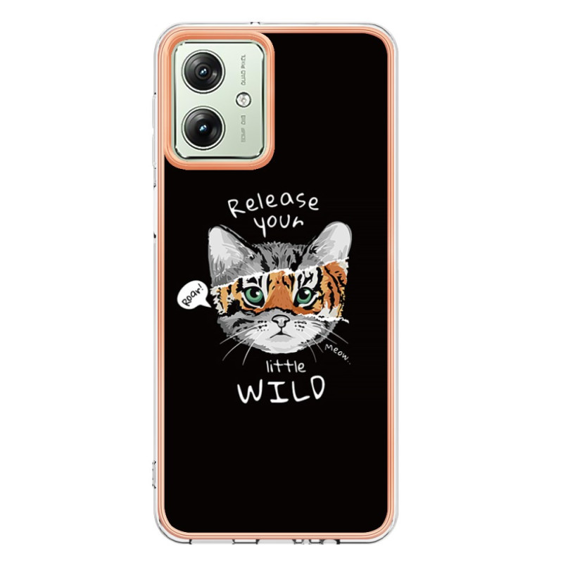 Funda Moto G54 5G Gatos y Tigres