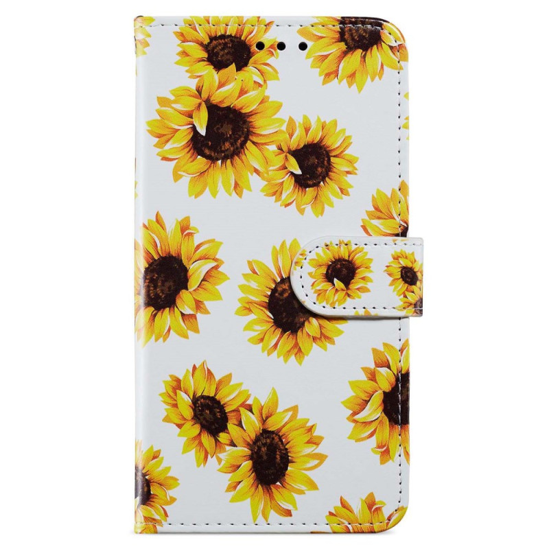 Funda Xiaomi Redmi 13C / Poco C65 Lanyard Sunflower Pattern

