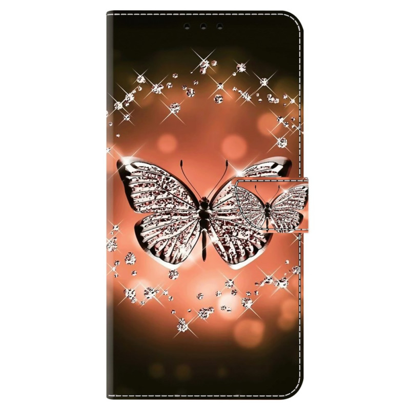 Xiaomi Redmi 13C 4G/5G/Poco C65 Crystal Butterfly Funda
