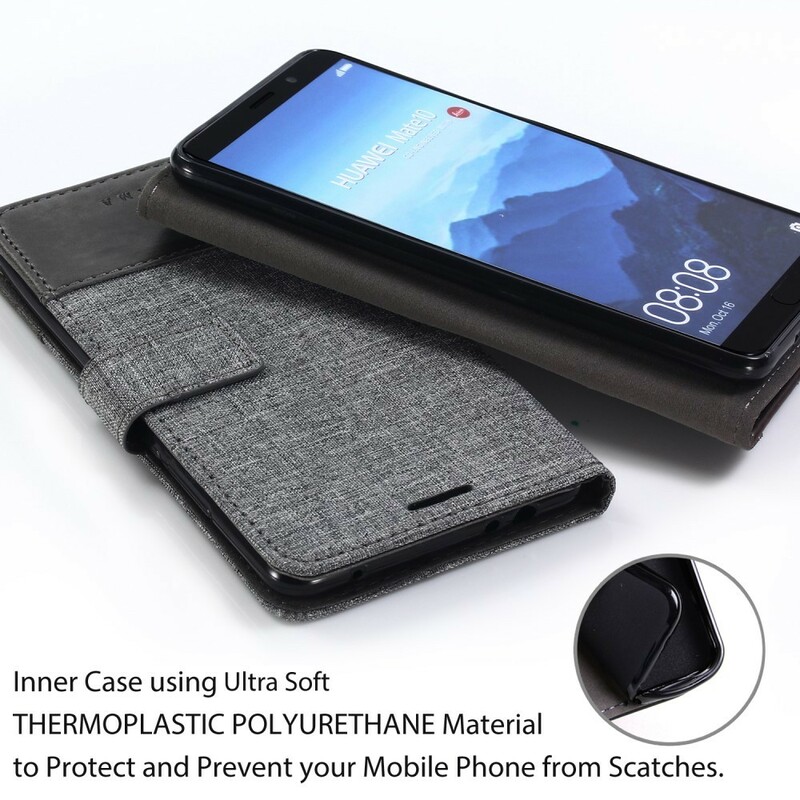 Funda Huawei Mate 10 Pro Efecto Tela y Cuero Muxma Funda Huawei Mate 10 Pro Efecto Tela y Cuero Muxma