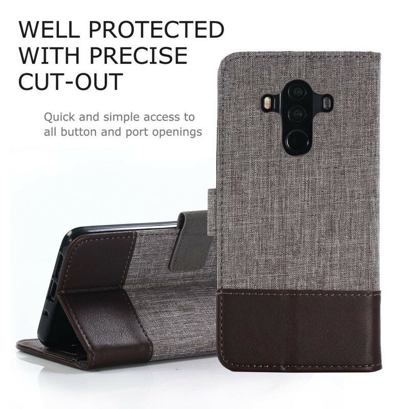 Funda Huawei Mate 10 Pro Efecto Tela y Cuero Muxma Funda Huawei Mate 10 Pro Efecto Tela y Cuero Muxma