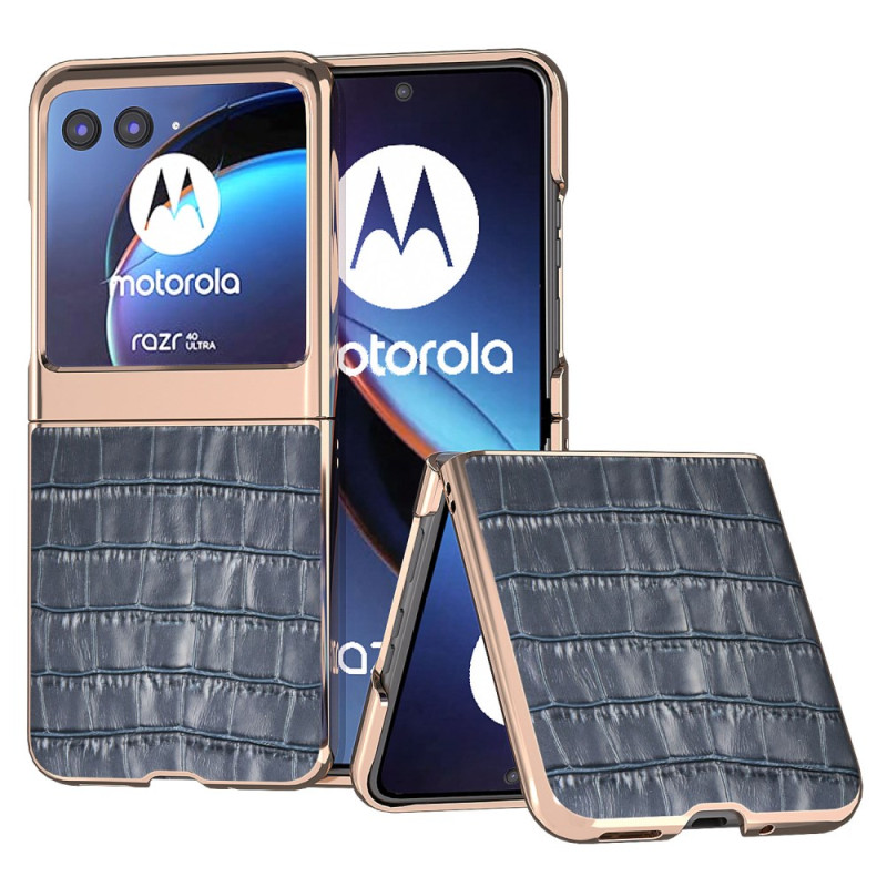 Funda Motorola Razr 40 Ultra Efecto Cocodrilo