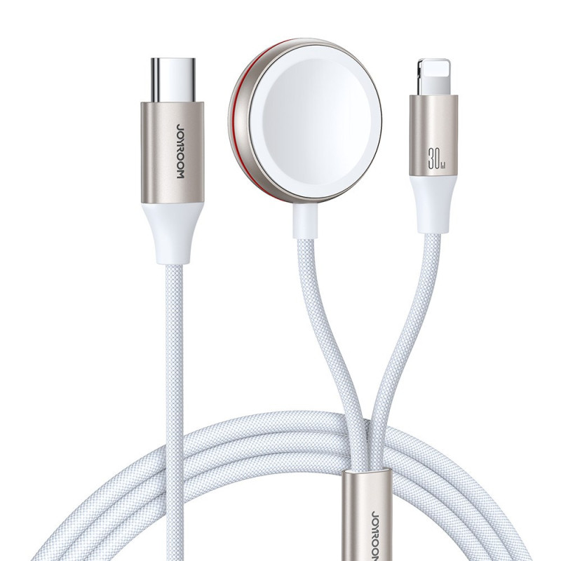 Cable de carga magnético USB-C + cable de carga rápida para Apple Watch / iPhone / iPad JOYROOM