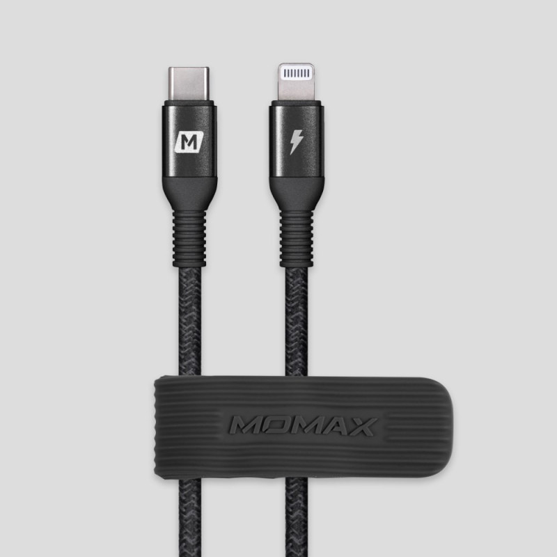 Cable de carga rápida y transferencia de datos MOMAX de 2,2 m de Lightning a USB-C