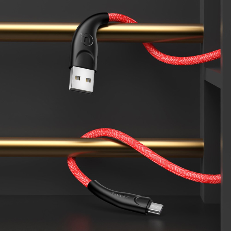 Cable de carga y sincronización de datos micro USB USAMS de 3 m
