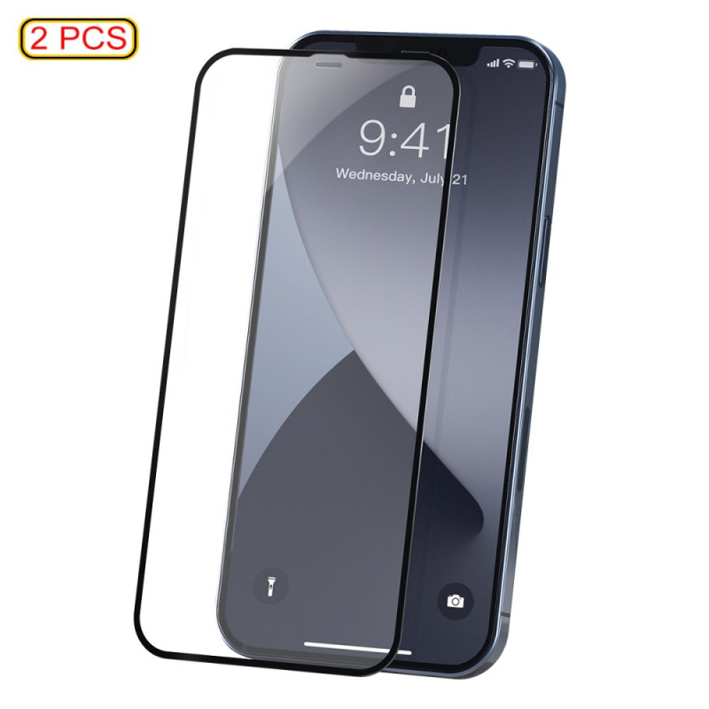 Protección de cristal templado de pantalla completa para iPhone 12 (2 PCS) BASEUS