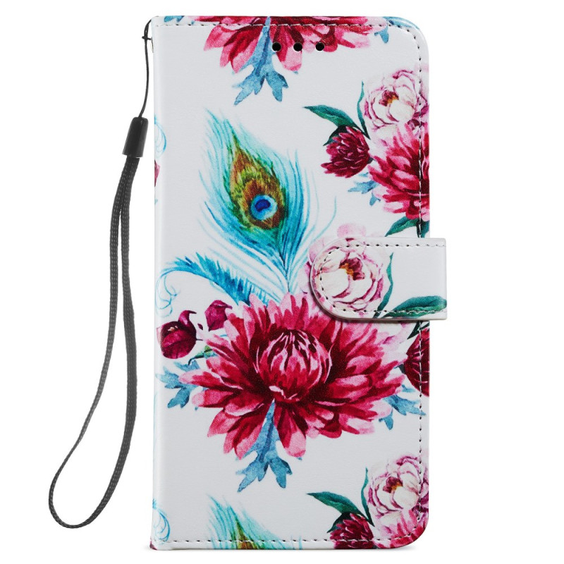 Funda con colgante
 Samsung Galaxy S24 Plus 5G Peacock Flower