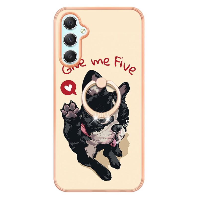 Funda para teléfono Samsung Galaxy A25 5G con anillo para perro Give Me Five