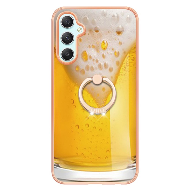 Funda para teléfono Samsung Galaxy A25 5G con soporte para anillo de cerveza