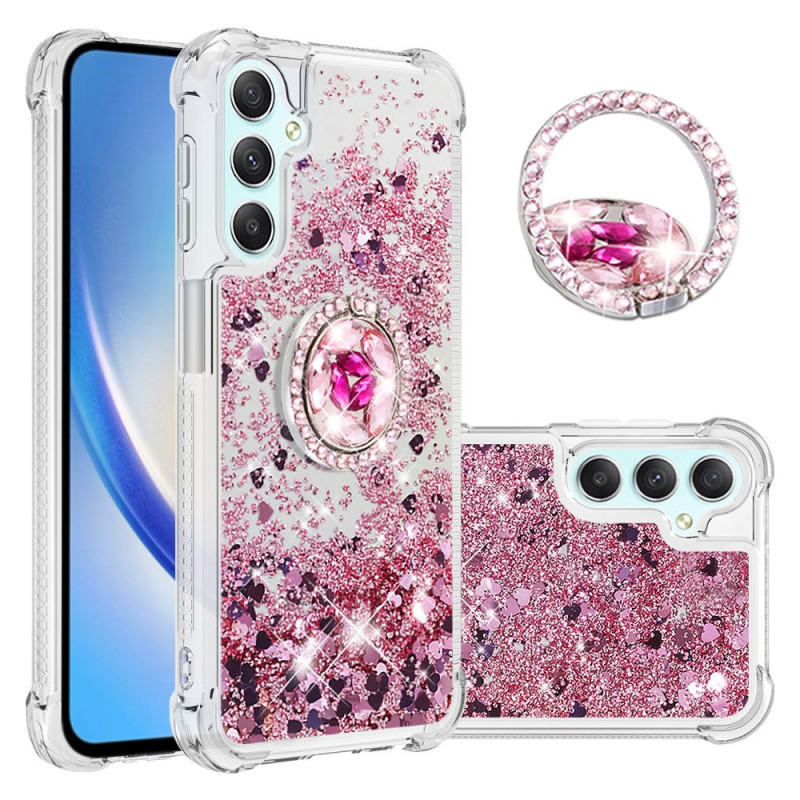 Funda Samsung Galaxy A25 5G / A24 4G Glitter y Anillo - Soporte Giratorio