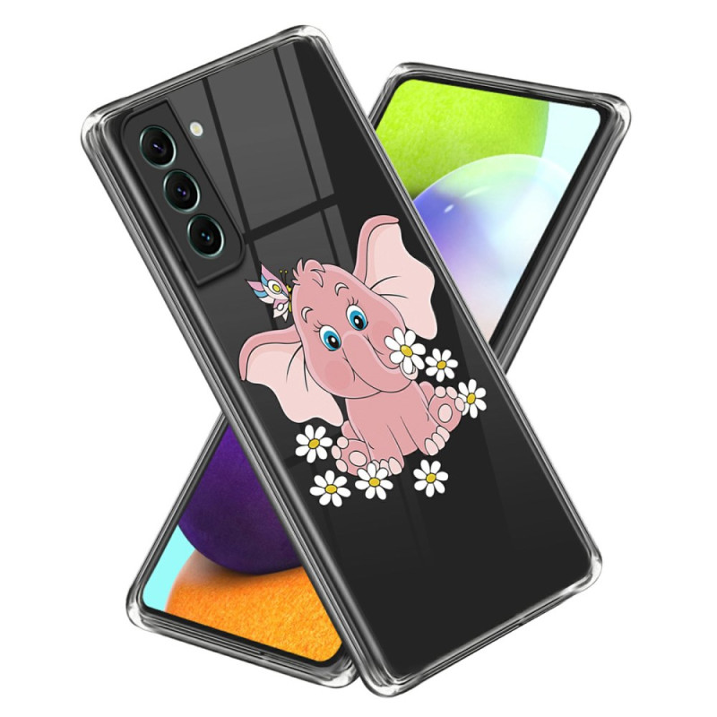 Funda elefante rosa Samsung Galaxy S24 Plus 5G