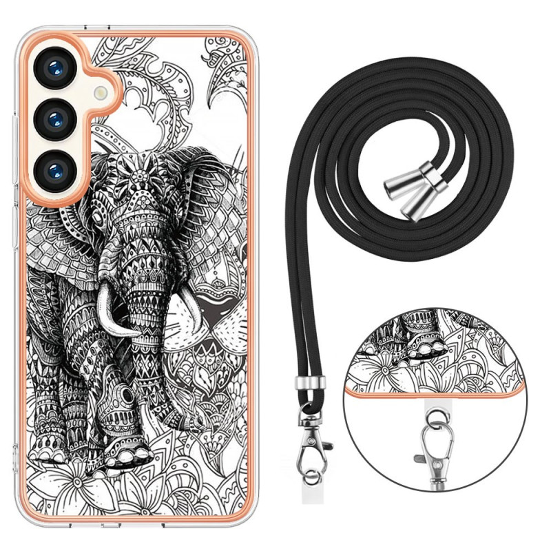 Funda de cordón Samsung Galaxy S24 Plus 5G Totem Elefante