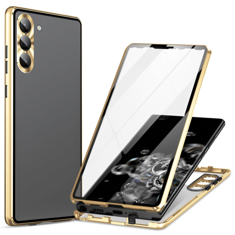 Funda Samsung Galaxy S24 Plus 5G HD de cristal templado transparente de doble cara
