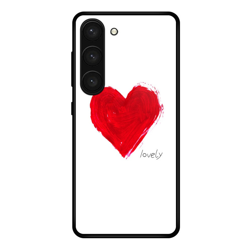Samsung Galaxy S24 Plus 5G Tapa Dura Cristal Corazón Rojo