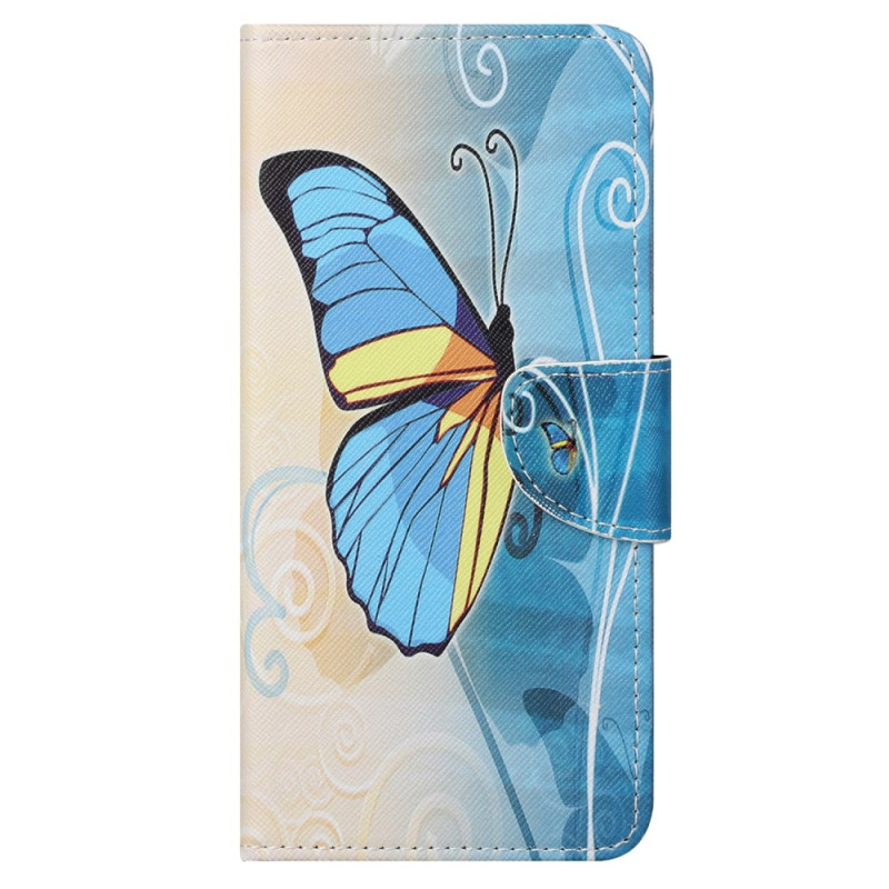 Funda Samsung Galaxy S24 Ultra 5G Mariposa Amarillo y Azul
