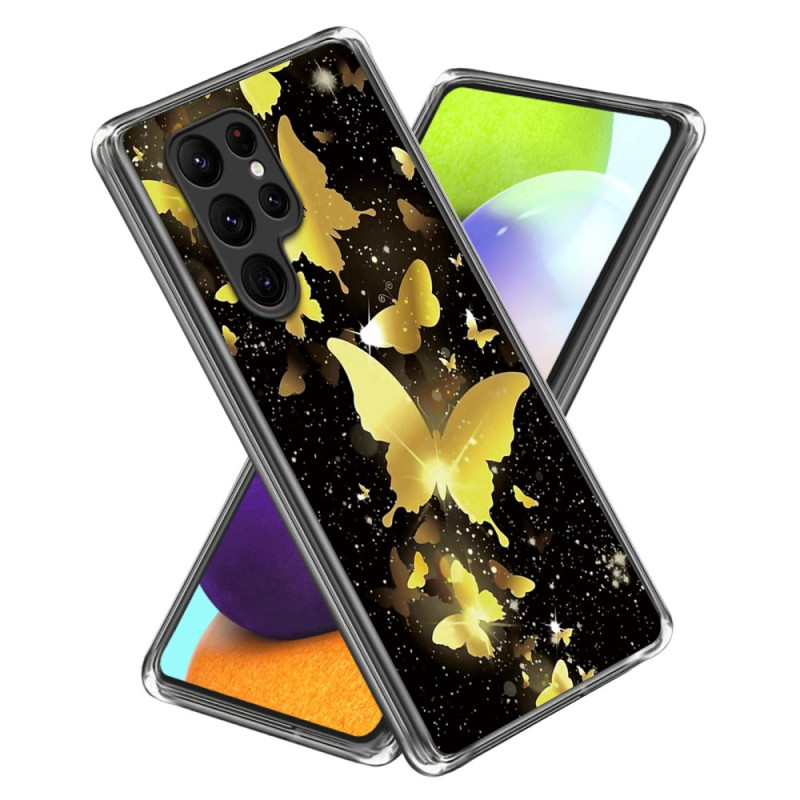 Funda Samsung Galaxy S24 Ultra 5G Mariposas Doradas