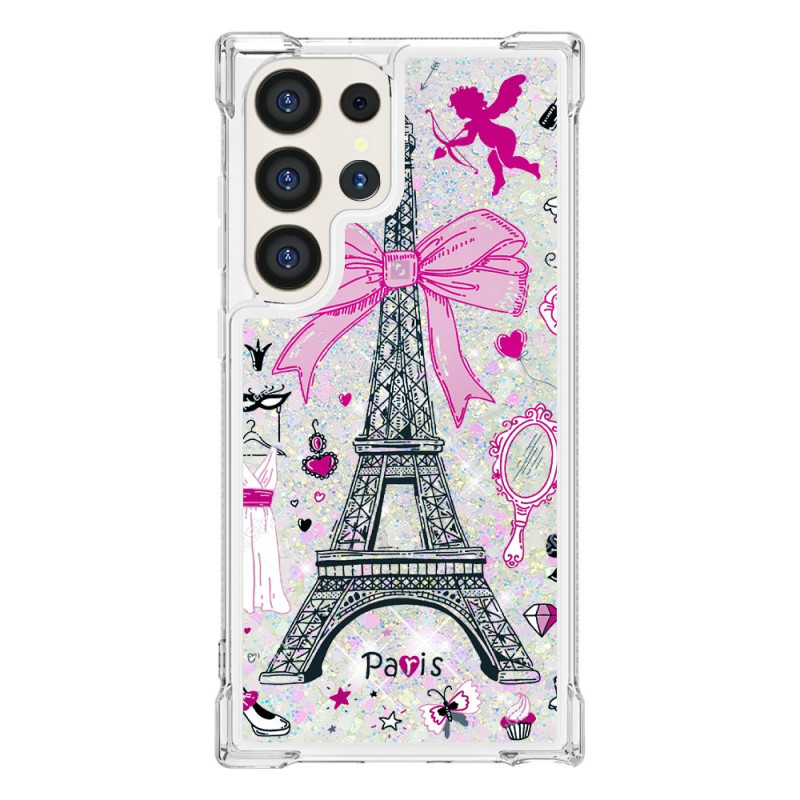 Funda Samsung Galaxy S24 Ultra 5G Glitter Torre Eiffel