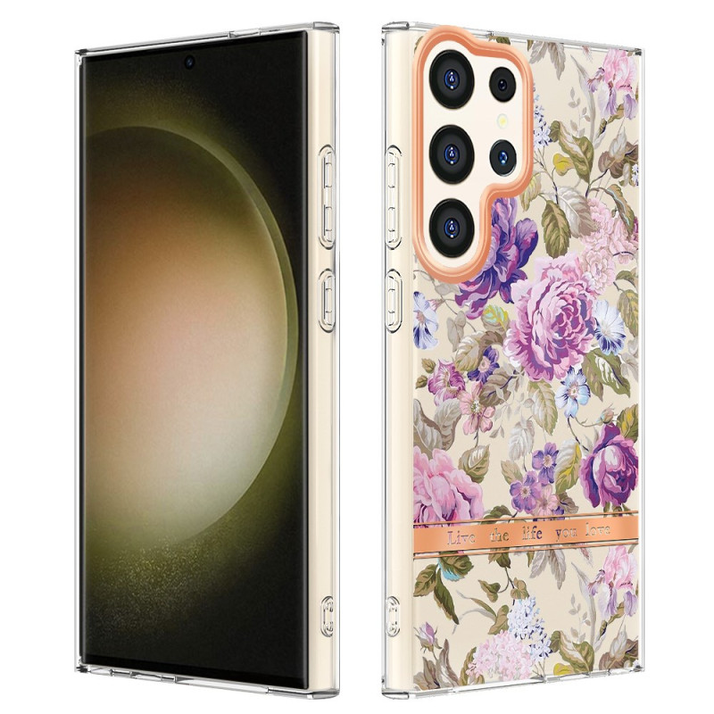 Funda Samsung Galaxy S24 Ultra 5G con diseño floral