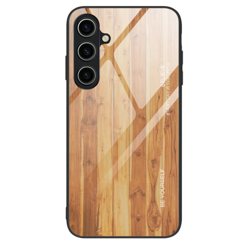 Funda Samsung Galaxy A25 5G de Cristal de Madera Tapa Dura
