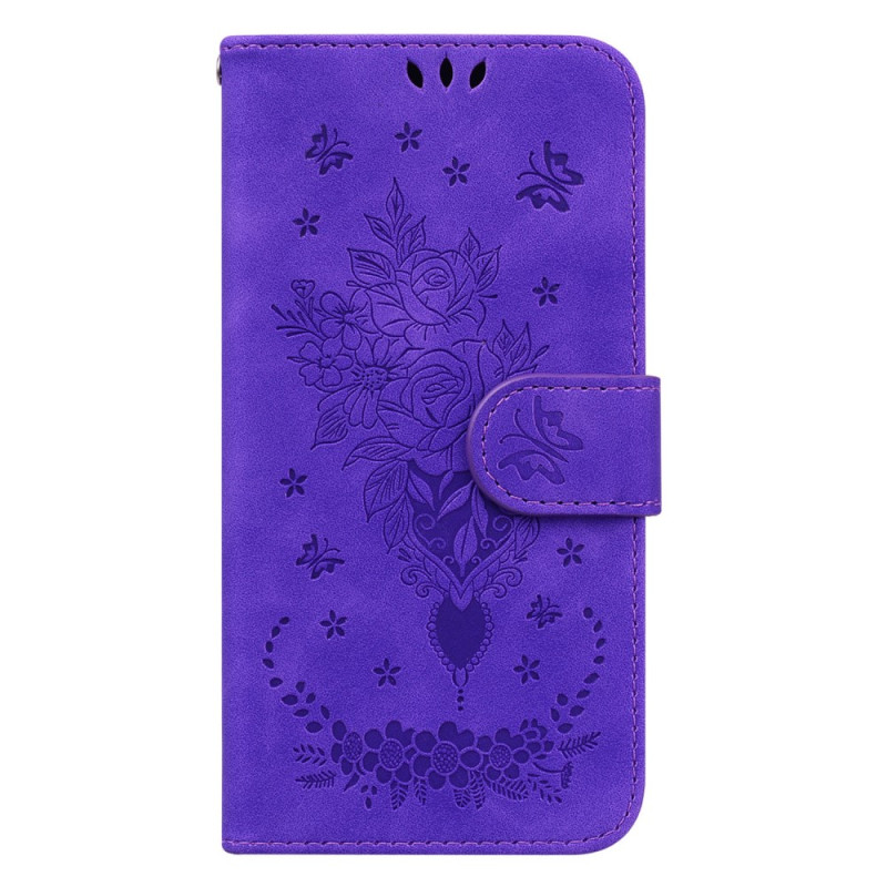 Housse Samsung Galaxy A25 5G Rose et Papillons
