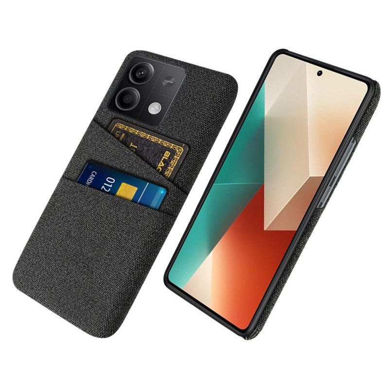 Funda Xiaomi Redmi Note 13 5G de tela para dos tarjetas
