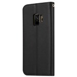 Funda Flip Cover Samsung Galaxy S9 de polipiel para tarjetas