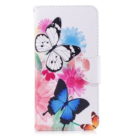 Funda Huawei Mate 10 Lite Pintada Mariposas y Flores