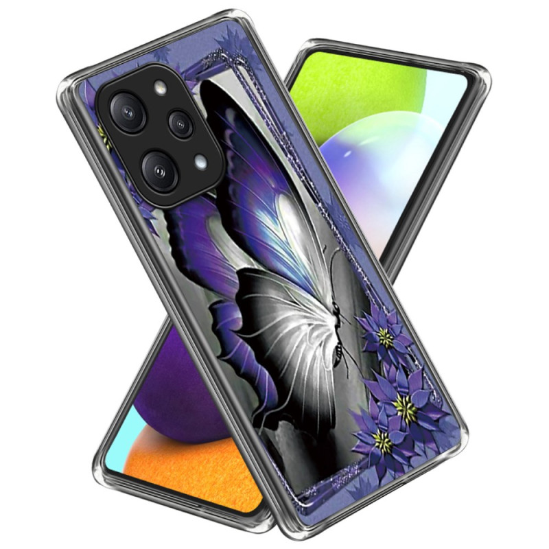 Funda Xiaomi Redmi 12 5G / Poco M6 Pro 5G Púrpura Mariposa
