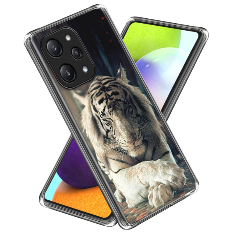 Funda Xiaomi Redmi 12 5G / Poco M6 Pro 5G Tiger

 Blanco