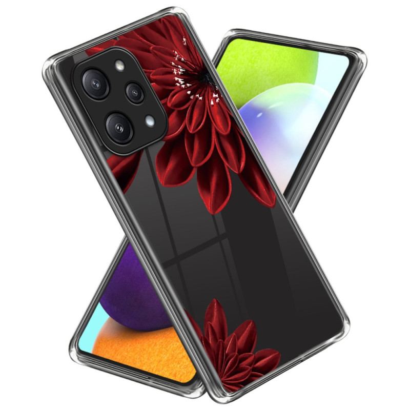 Funda Xiaomi Redmi 12 5G / Poco M6 Pro 5G Flores Rojo
