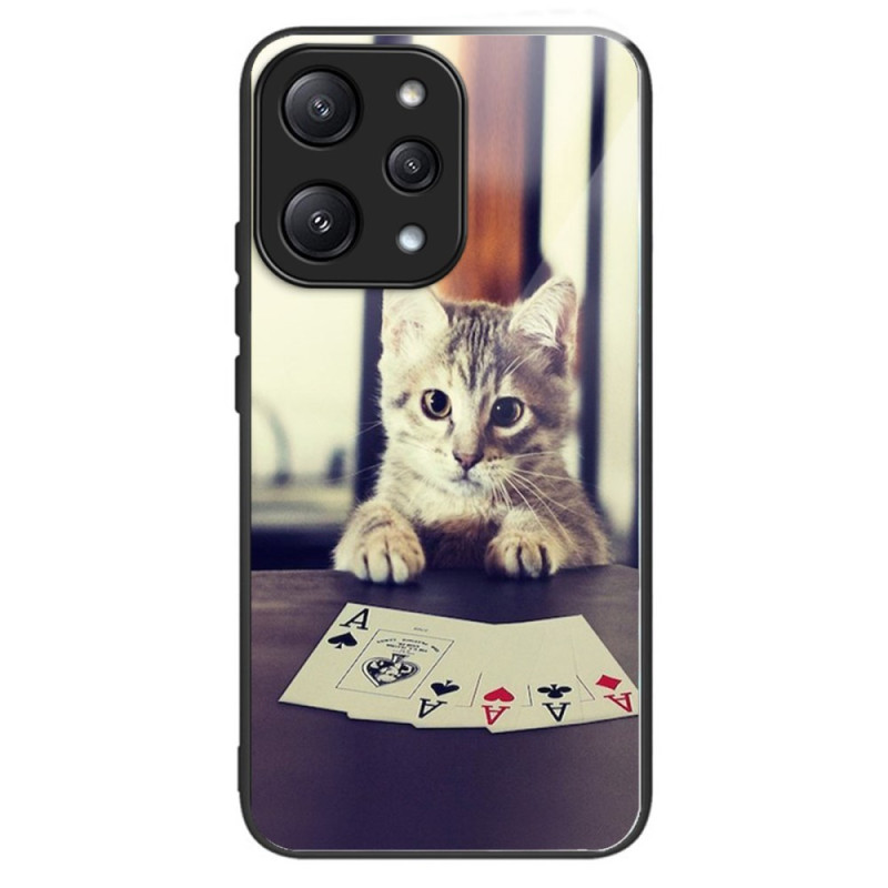 Funda Xiaomi Redmi 12 5G / Poco M6 Pro 5G Cristal Templado Gatito
