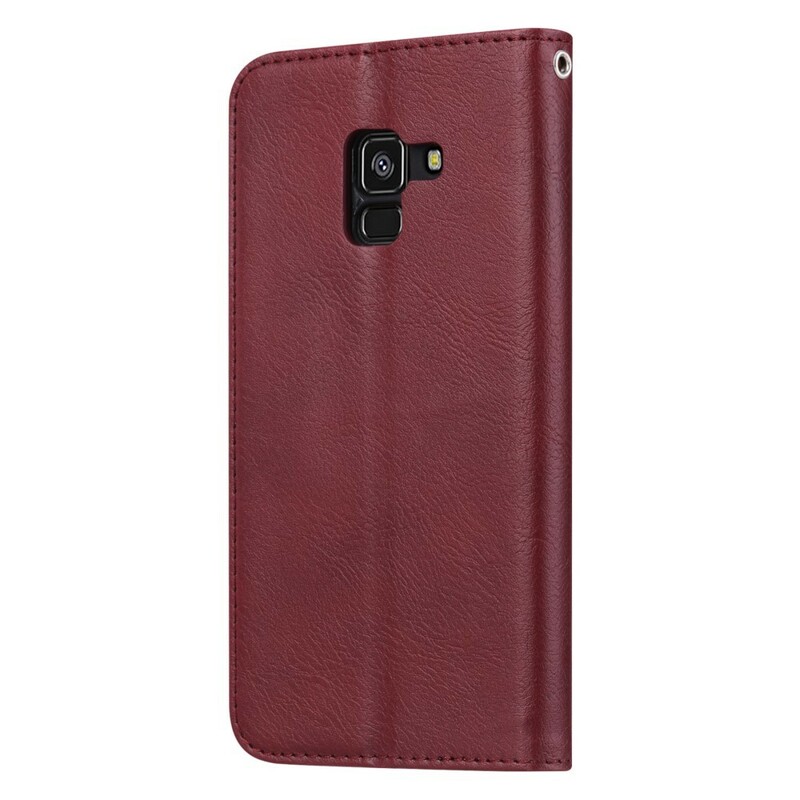 Funda Flip Cover Samsung Galaxy A8 Leatherette Card Funda