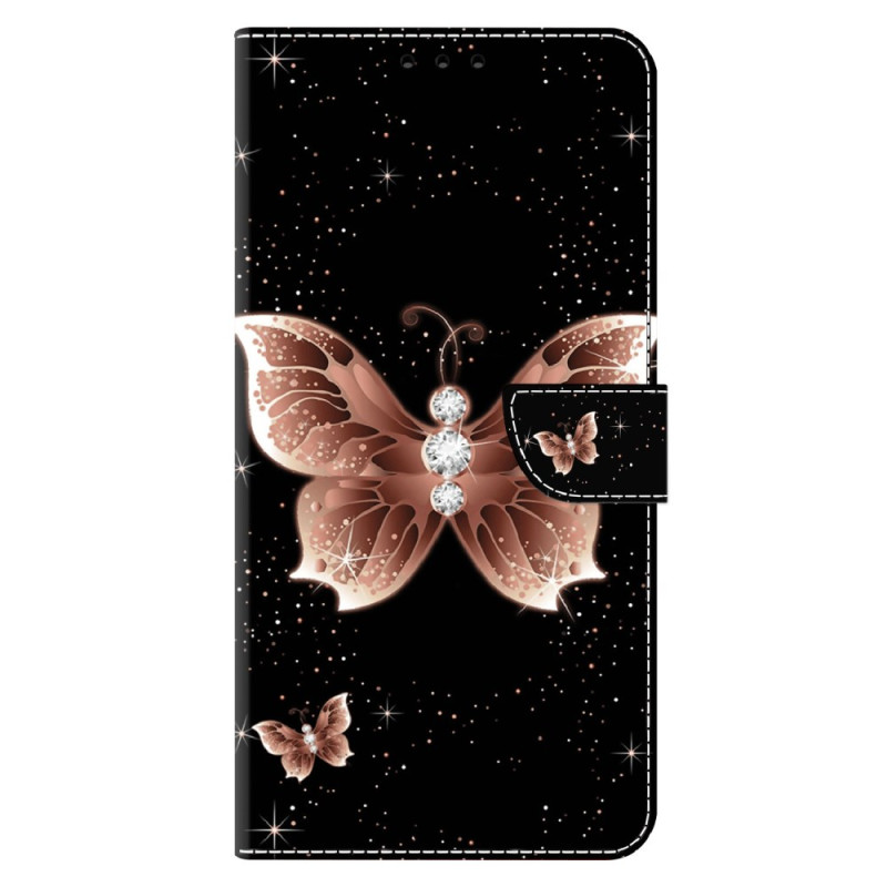 Funda Xiaomi 14 Butterfly Diamante Rosa
